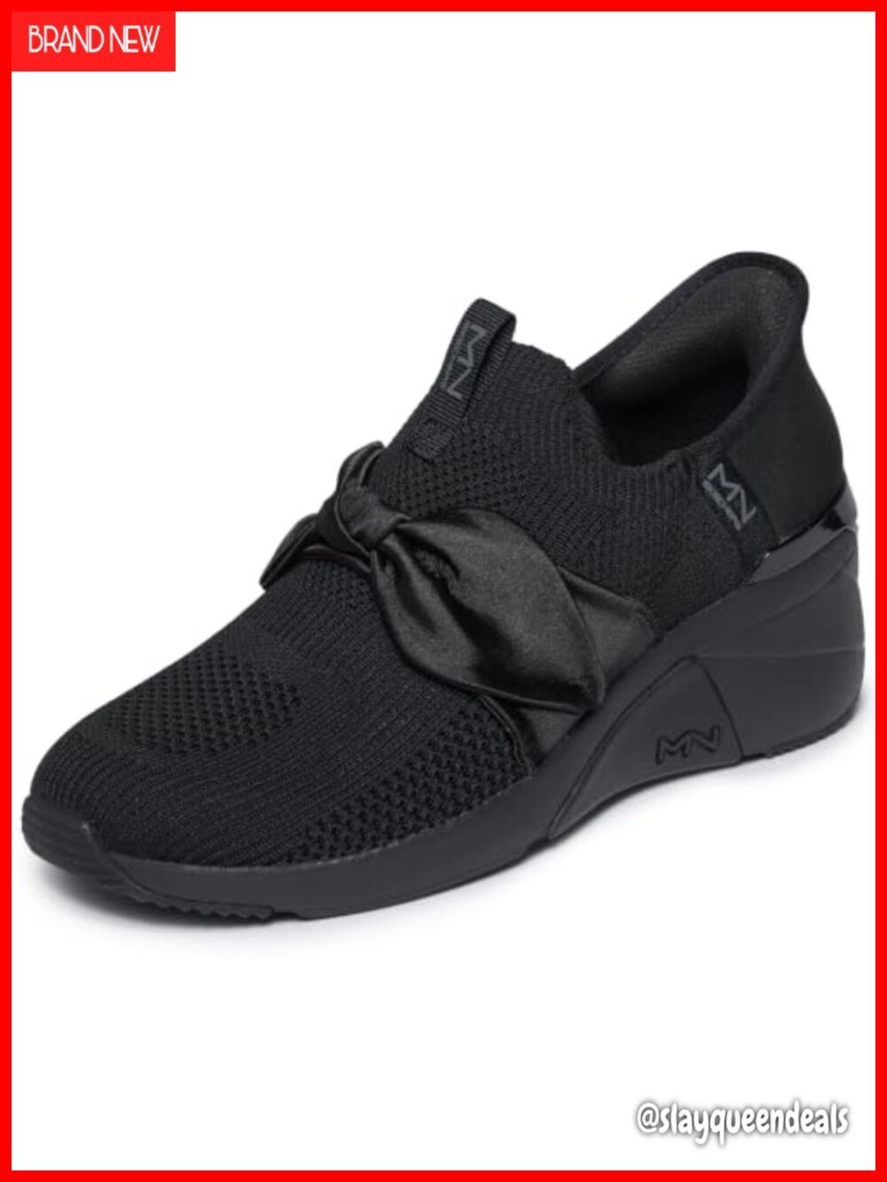 Skechers Women's Wedge Slip-On Sneakers Hands Free Memory Foam Vegan